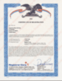 FDA Registered Certificate